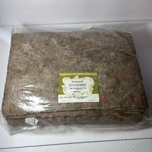 New Vintage 1960s–70s Beacon Rangeley Blanket 72x84 Wool Blend USA Made NIP